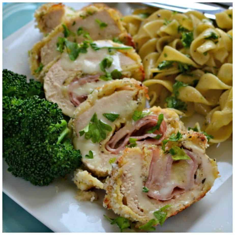 chicken cordon bleu roll ups