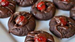 chocolate cherry thumbprint cookie recipe