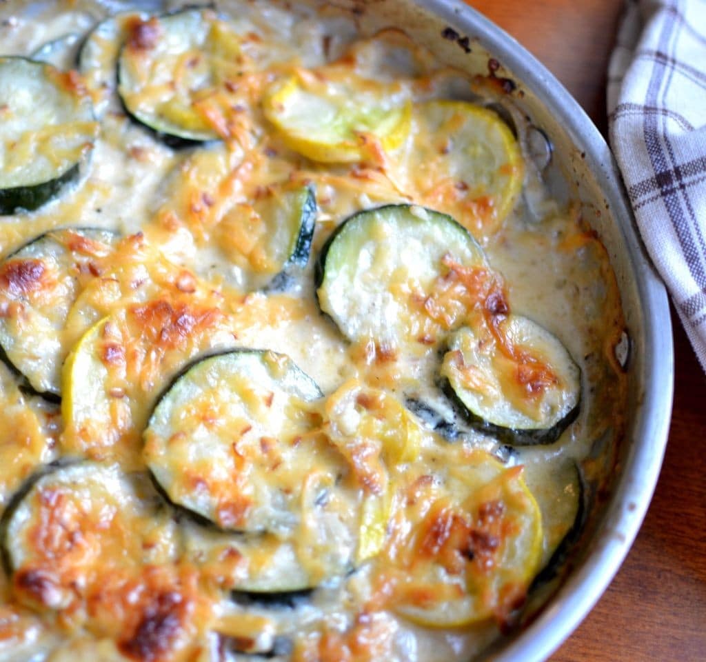 Zucchini and Yellow Squash Au Gratin | Small Town Woman