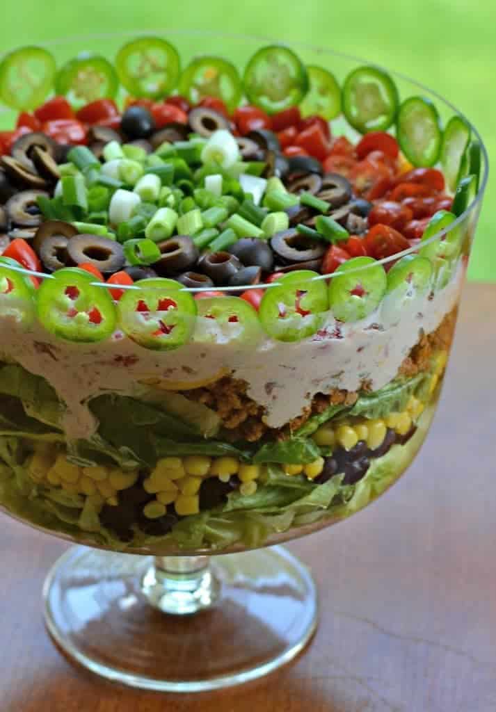 Layered Taco Salad | Small Town Woman