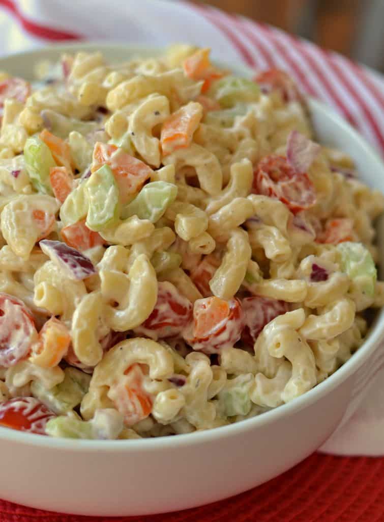 Creamy Macaroni Salad Recipe - Small Town Woman