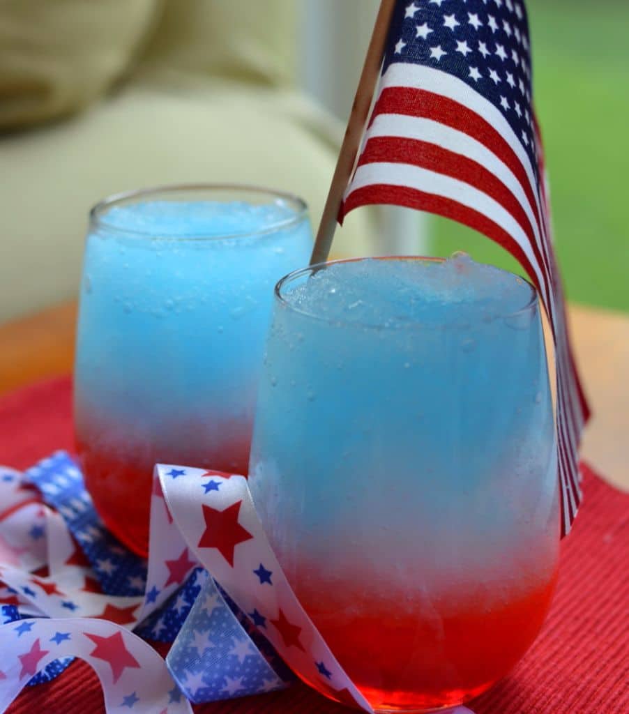 Red White And Blue Slushies Small Town Woman 0986