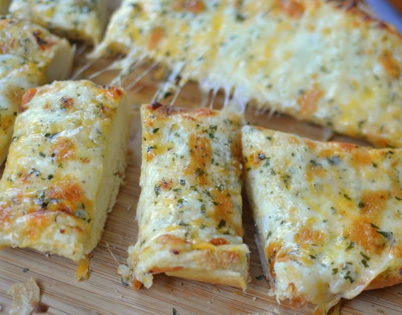 Triple Cheese Garlic Bread | Small Town Woman