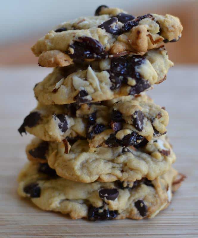 Dark Chocolate Cherry Almond Cookies | Small Town Woman