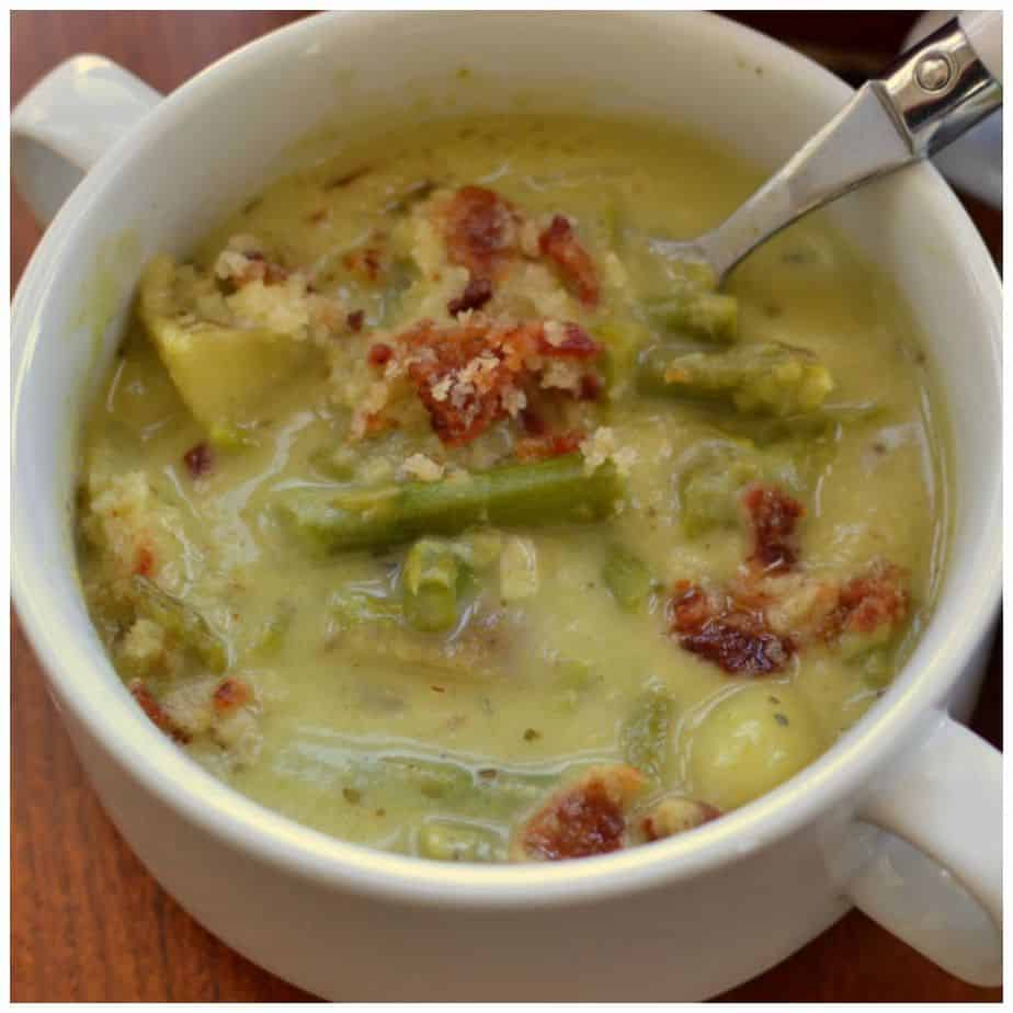 Creamy Asparagus Potato Soup | Small Town Woman