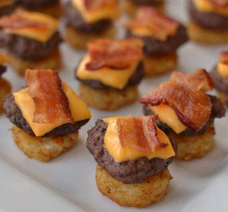 Mini Bacon Cheeseburger Bites  Small Town Woman