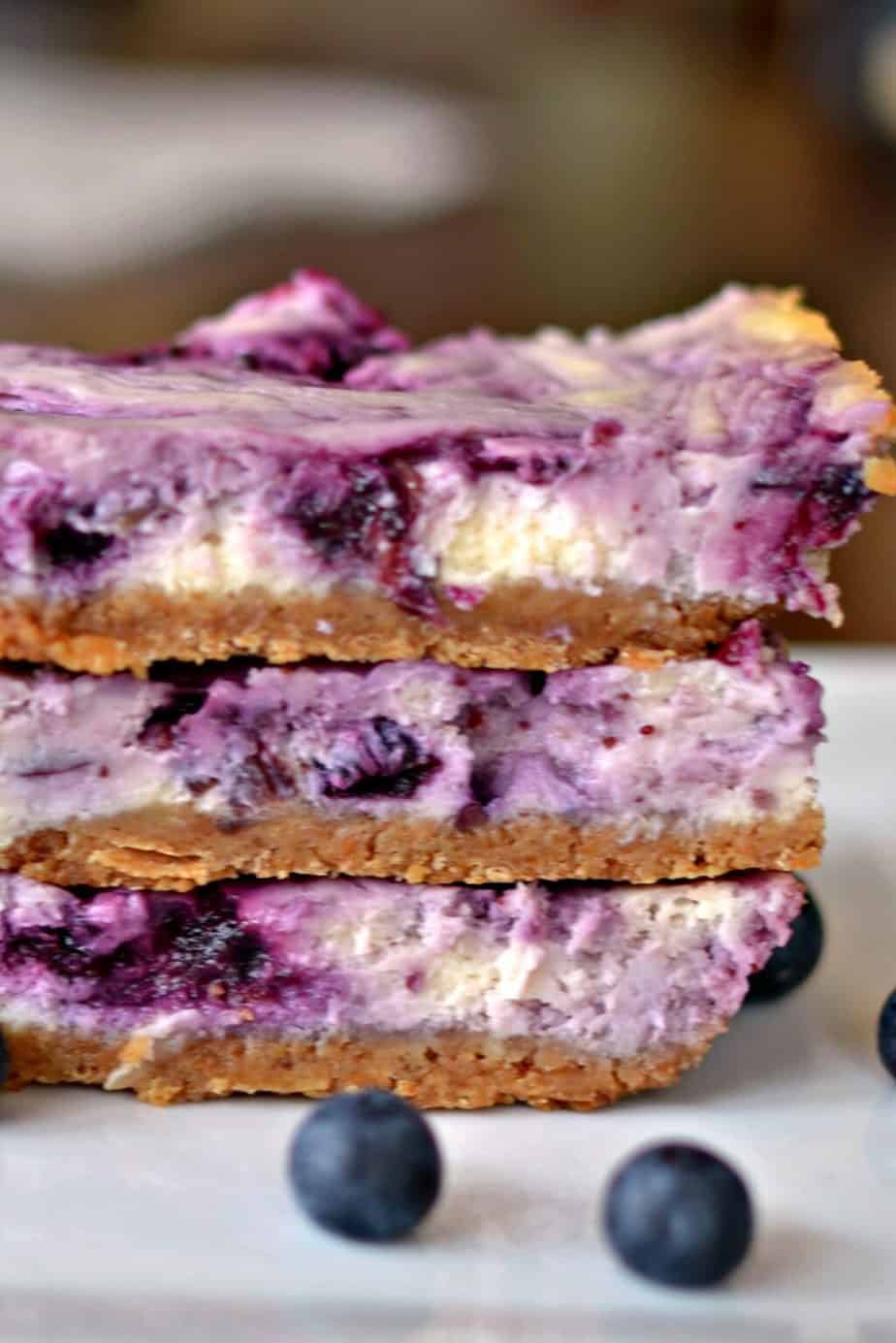 Blueberry Cream Cheese Bars - Small Town Woman