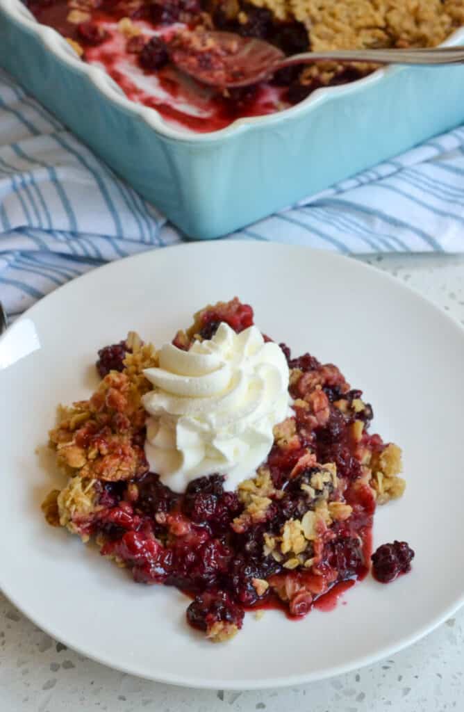 Blackberry Crispy (In the Oven in Less than 15 Minutes)