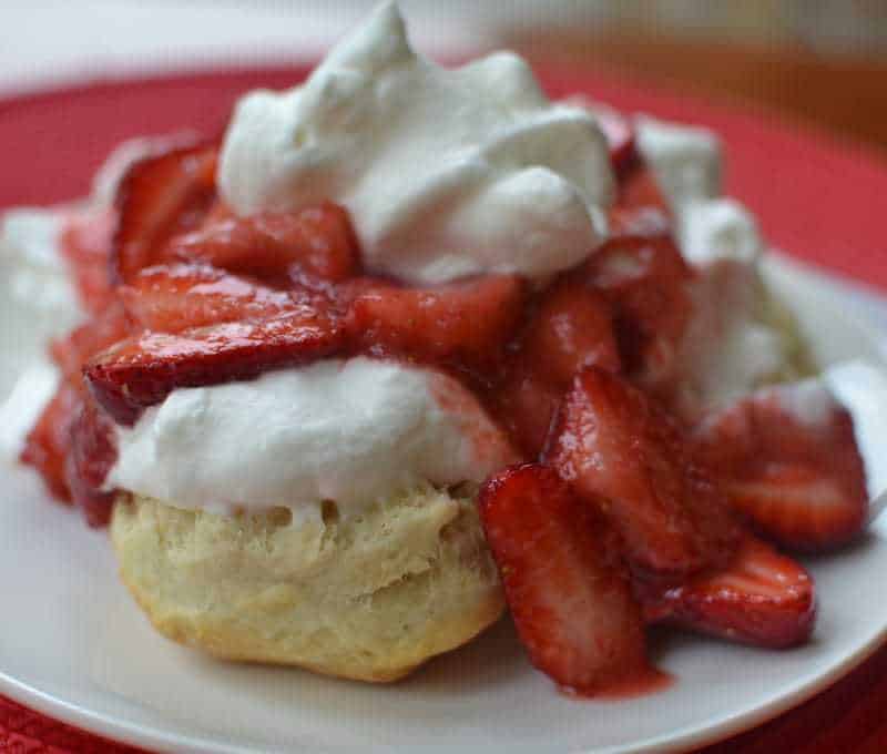 Easy Homemade Biscuit Strawberry Shortcake | Small Town Woman