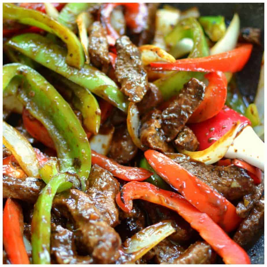 One Skillet Steak and Peppers | Small Town Woman