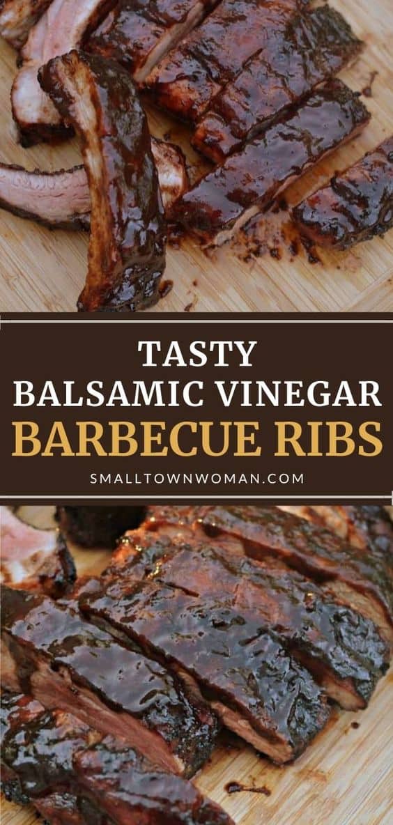 Balsamic Vinegar Barbecue Ribs - Small Town Woman