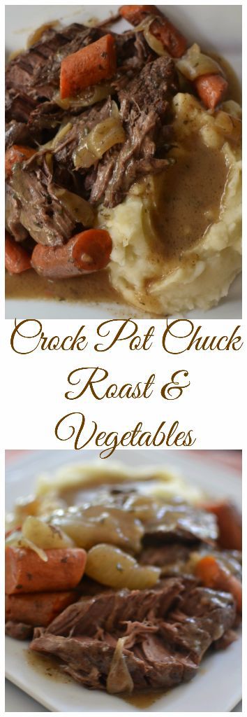 Crock Pot Chuck Roast and Vegetables | Small Town Woman