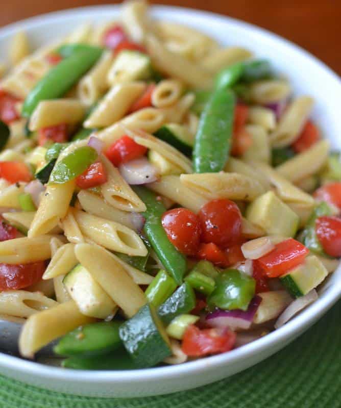 Fresh Summer Vegetable Pasta Salad Small Town Woman