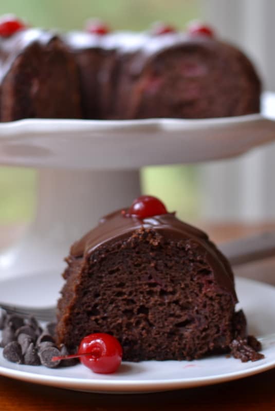 Quick and Easy Chocolate Cherry Cake