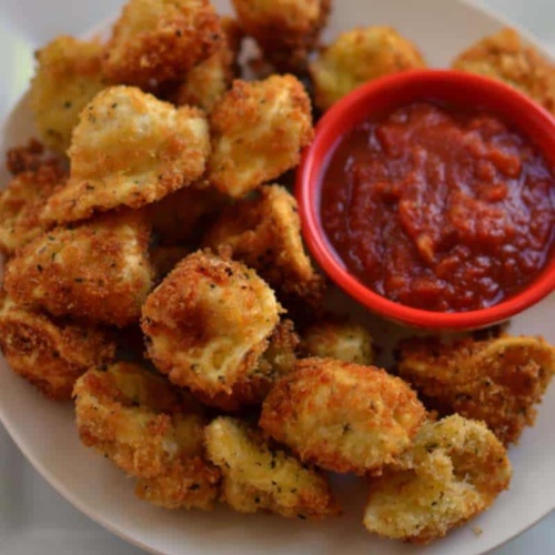 Crispy Parmesan Fried Tortellini - Small Town Woman