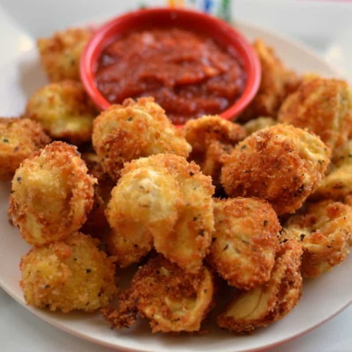 Crispy Parmesan Fried Tortellini - Small Town Woman