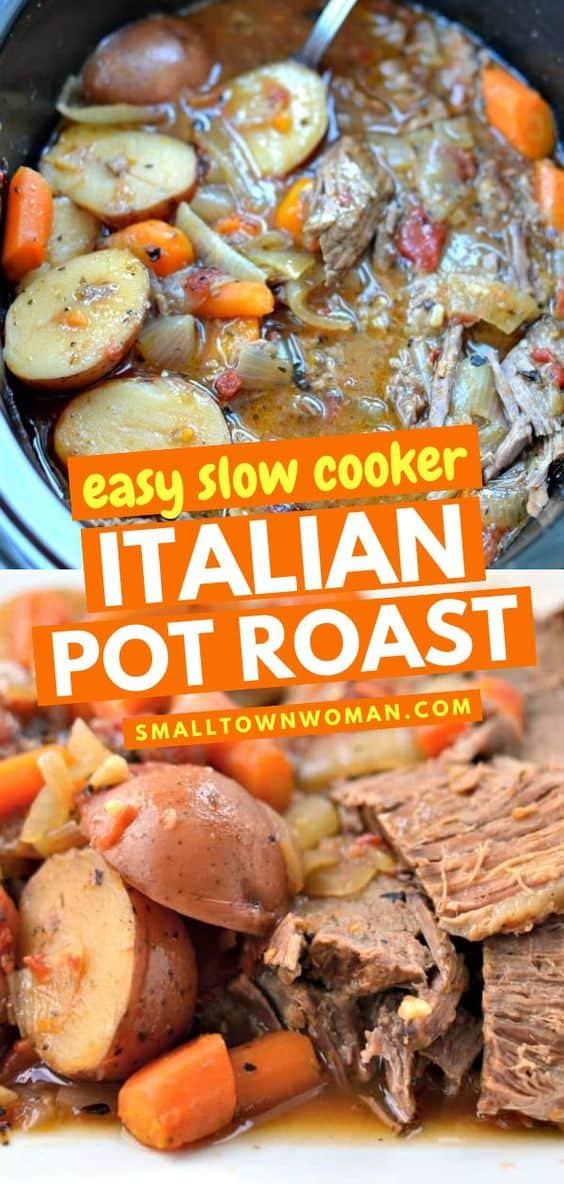 Italian Pot Roast (An Easy Family Friendly Slow Cooker Recipe)