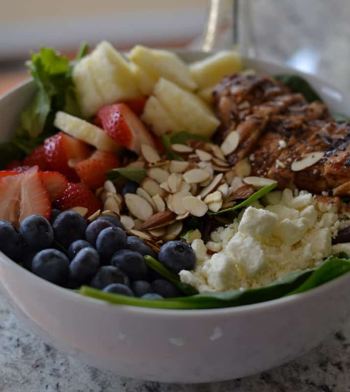 Balsamic Chicken Berry Salad  Small Town Woman