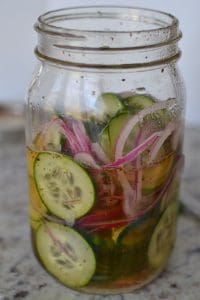 Marinated Cucumbers and Red Onions - Small Town Woman