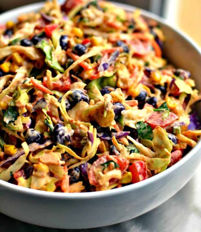 Easy Mexican Coleslaw - Small Town Woman