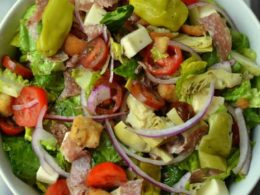 Italian Chopped Salad With Fresh Italian Dressing Small Town Woman