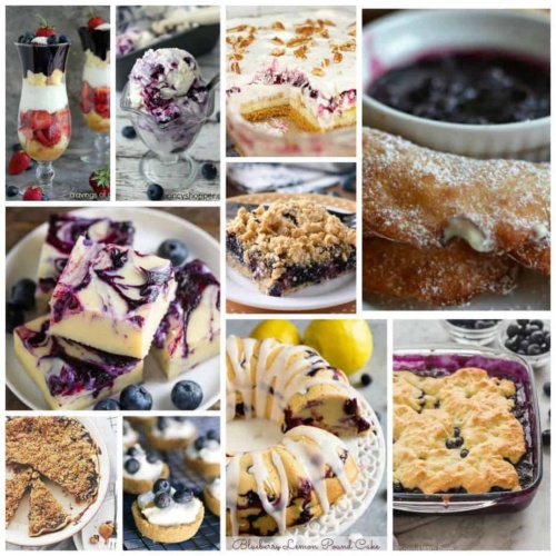 40 Blueberry Dessert Recipes - Small Town Woman