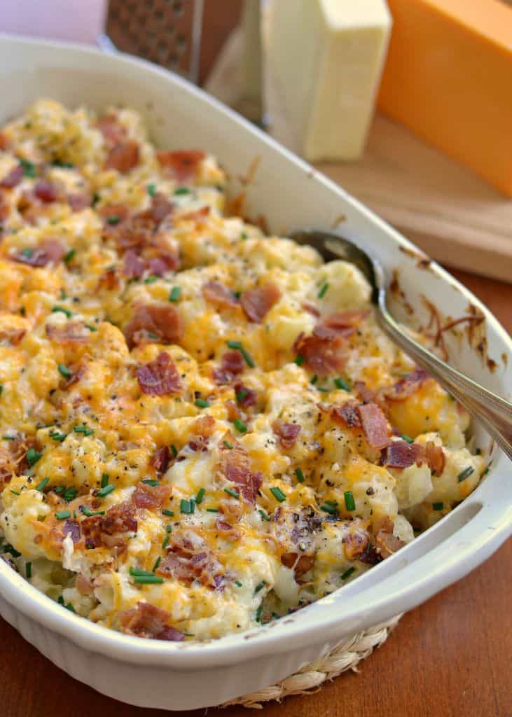 Loaded Cauliflower Casserole Small Town Woman