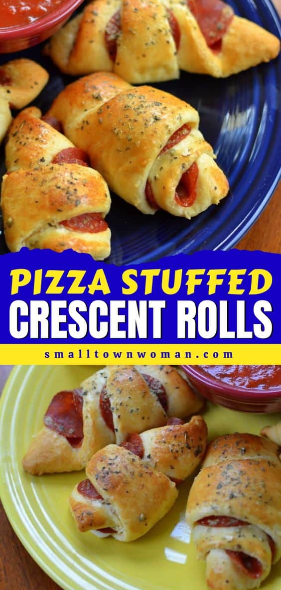 Pizza Stuffed Crescent Rolls - Small Town Woman