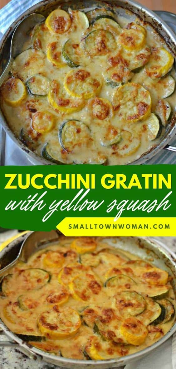 Zucchini Gratin with Yellow Squash - Small Town Woman