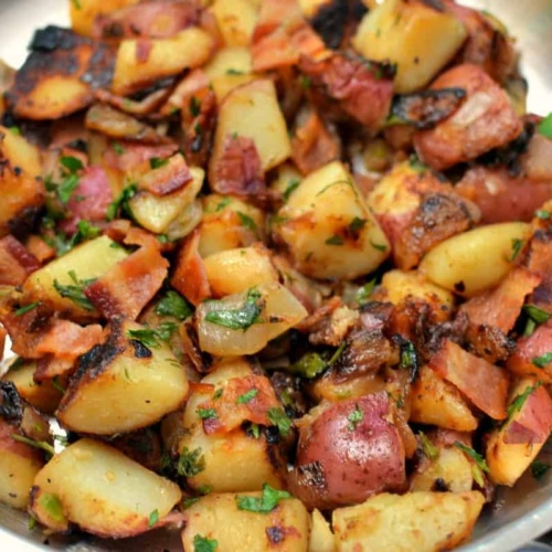 Easy Skillet German Potato Salad | Small Town Woman