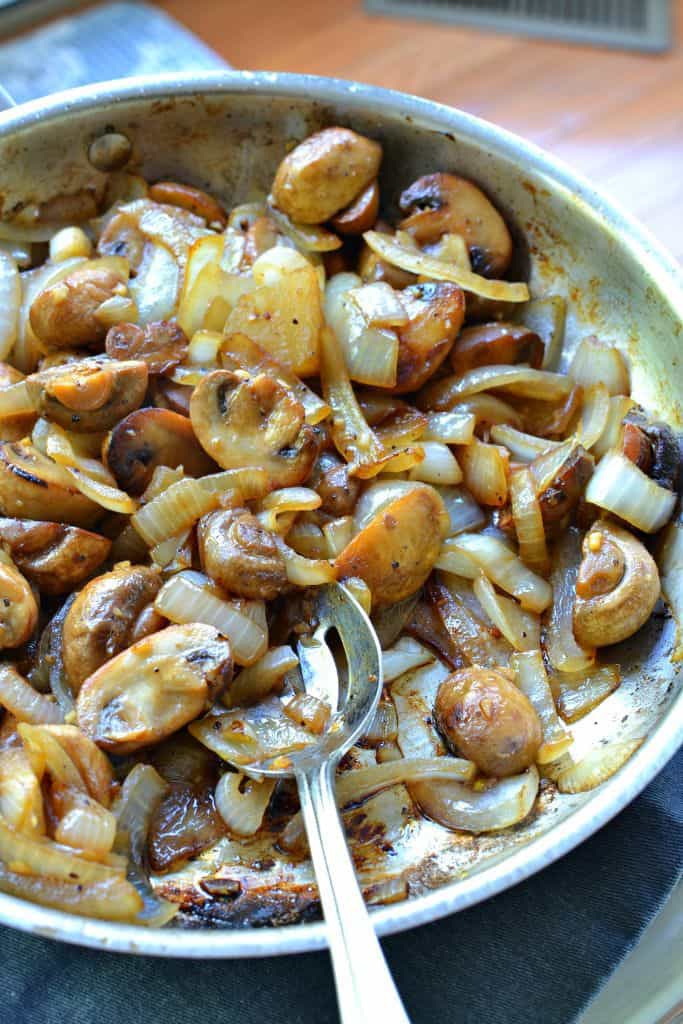 Sauteed Mushrooms and Onions - Small Town Woman