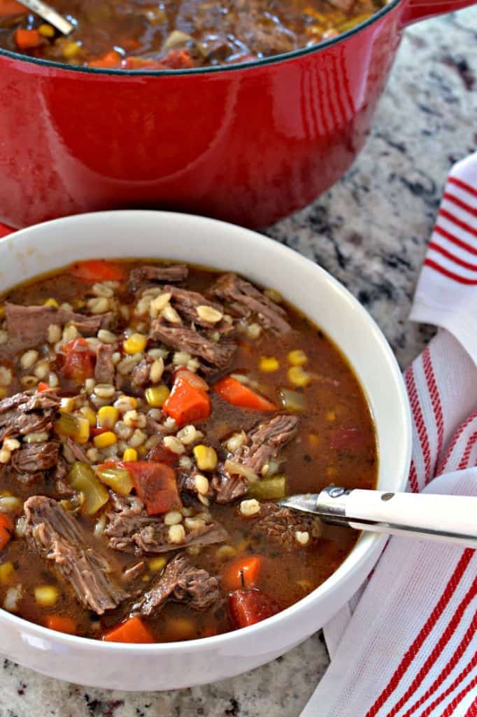Beef Barley Soup  Small Town Woman