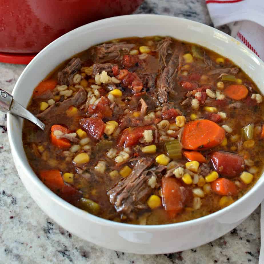 Beef Barley Soup  Small Town Woman