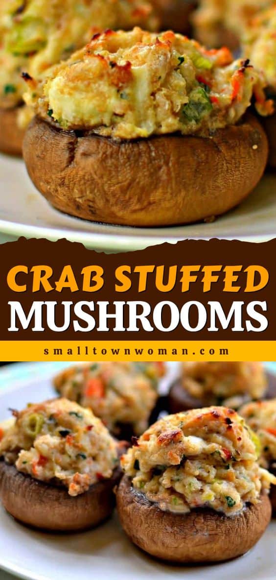 Crab Stuffed Mushrooms (A Creamy Seafood Lovers Delight)