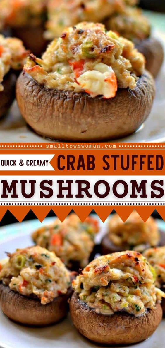 Crab Stuffed Mushrooms (A Creamy Seafood Lovers Delight)