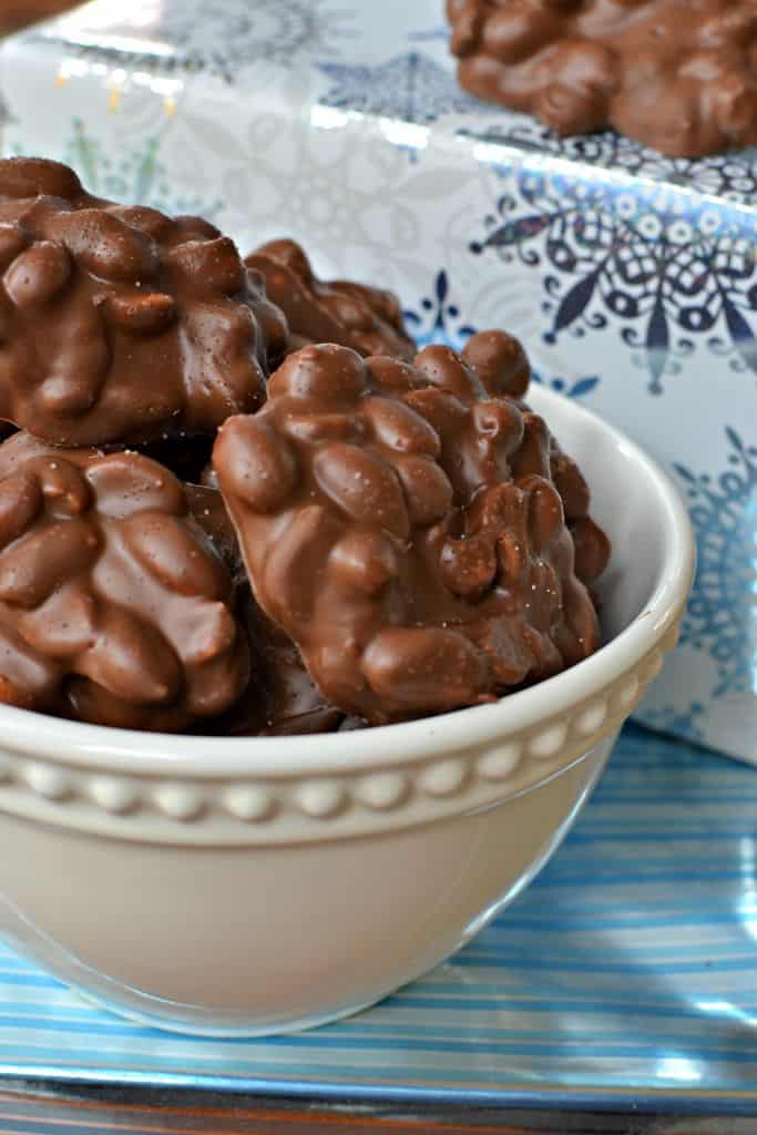 Chocolate Peanut Clusters - Vintage Kitchen Notes