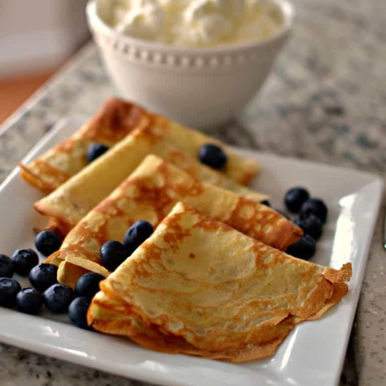 Easy Crepe Recipe (A Six Ingredient Blender Recipe)