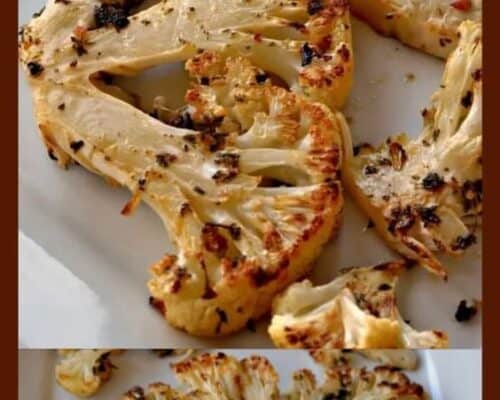 Baked Cauliflower Steaks (Healthy Side Dish) | Small Town Woman