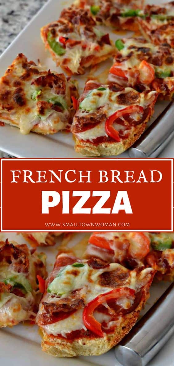 French Bread Pizza - A Super Easy Quick Family Friendly Meal