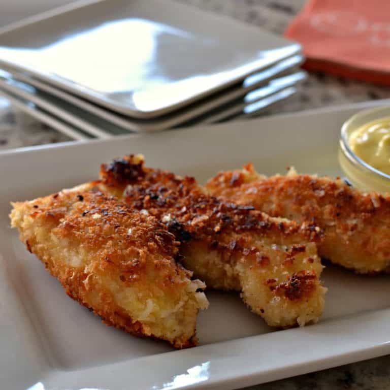 Coconut Chicken with Honey Mustard Dipping Sauce