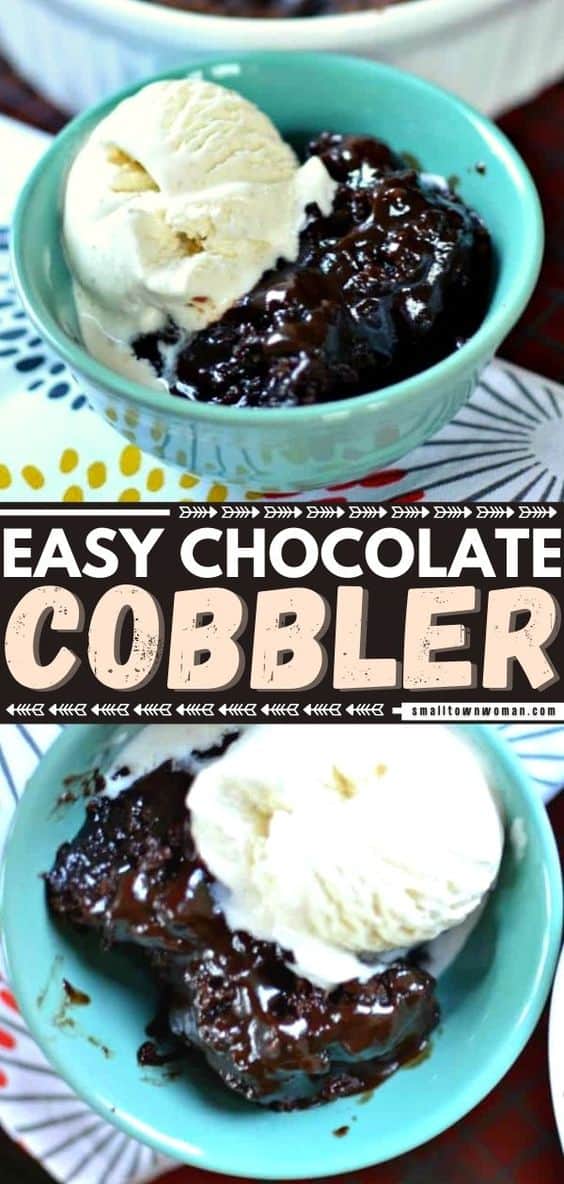 Chocolate Cobbler (A Classic Southern Fudgy Chocolate Dessert)