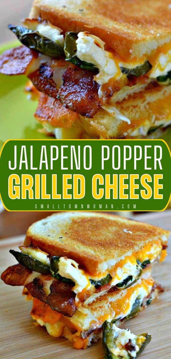 Jalapeno Popper Grilled Cheese - Small Town Woman