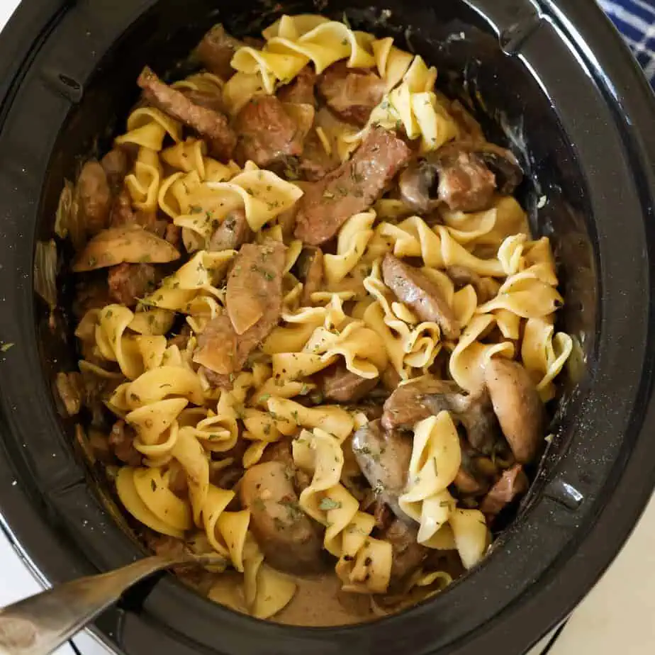 crock pot beef stroganoff