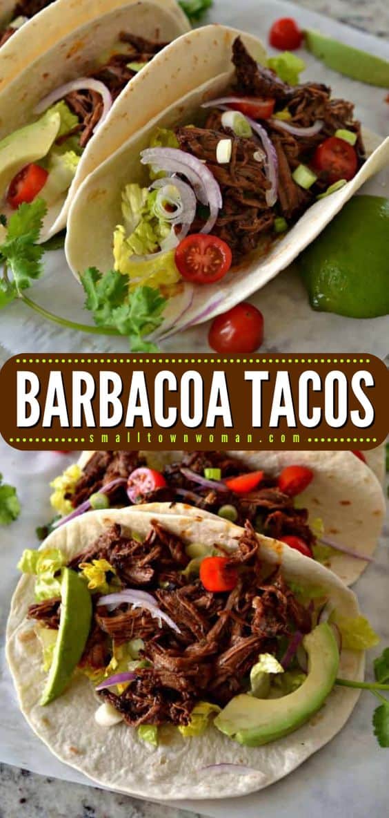 Barbacoa Tacos ( Slow Cooked Mexican Beef)