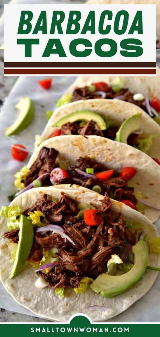 Slow Cooker Barbacoa Tacos Recipe | Small Town Woman