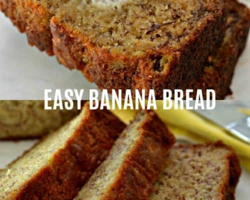 Easy Banana Bread Recipe | Small Town Woman