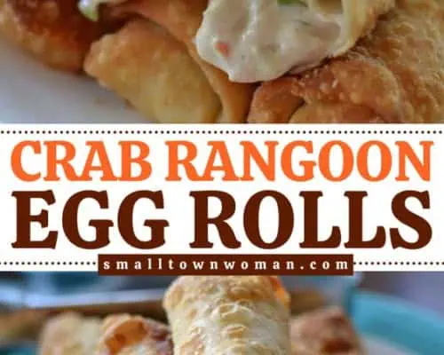 Crab Rangoon Egg Rolls