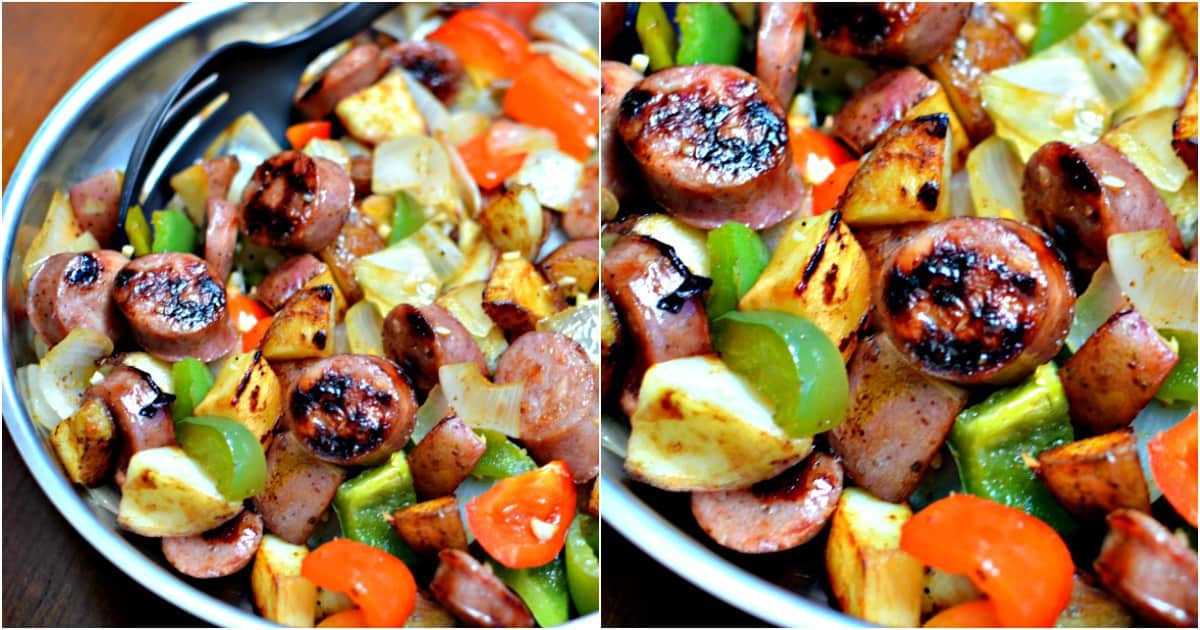Easy Sausage and Potato Skillet - Our Oily House