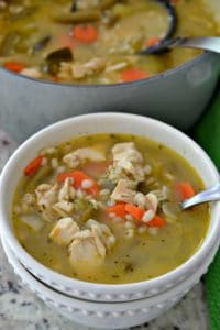 Homemade Chicken Barley Soup Recipe | Small Town Woman