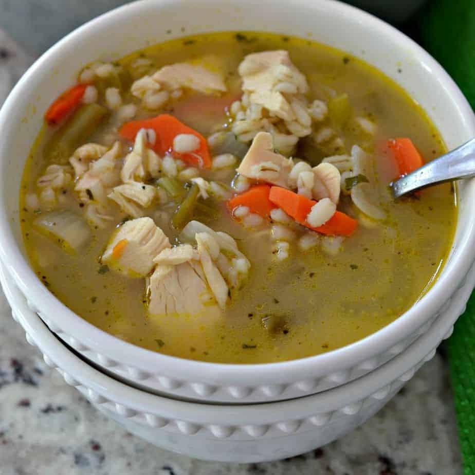 Homemade Chicken Barley Soup Recipe Small Town Woman